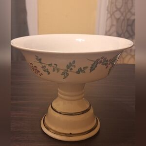 Bath & Body Works Accents / Holiday Chrismas Holly Pedestal Candle  Holder Candy